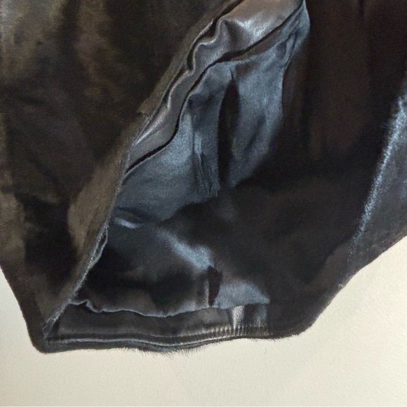 ARE YOU AM I Sz XS Tini Micro Skirt Leather Pony Hair Exposed Zipper NEW W/ TAG - Picture 6 of 10